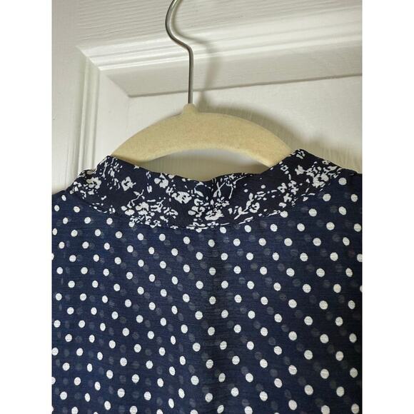 Anthropologie 11.1 Tylho Isla Chiffon Women’s Polka Dot Dress size Small - Picture 8 of 10